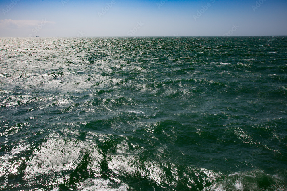 Waves Crashing English Channel