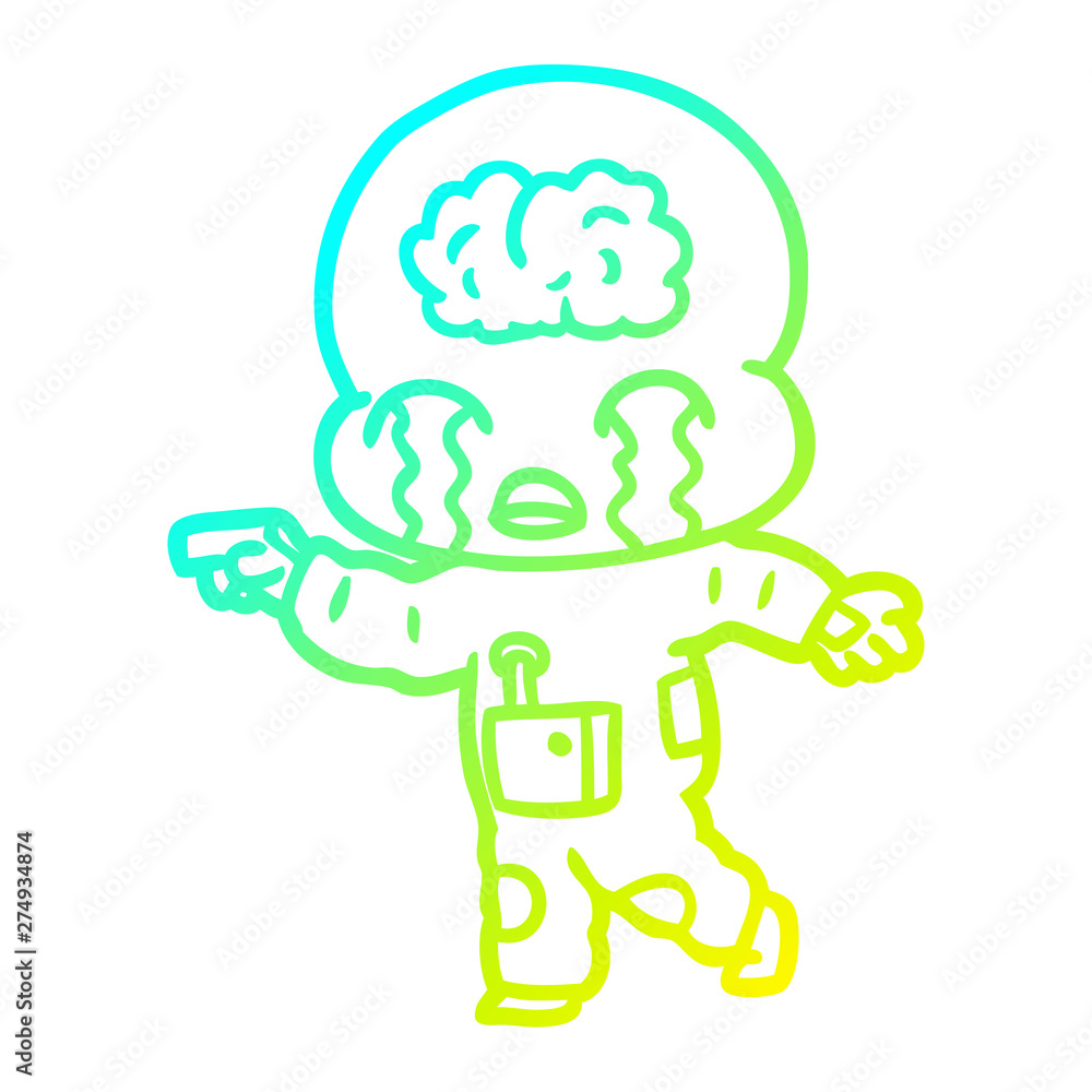 cold gradient line drawing cartoon big brain alien crying cold gradient line drawing cartoon big brain alien crying