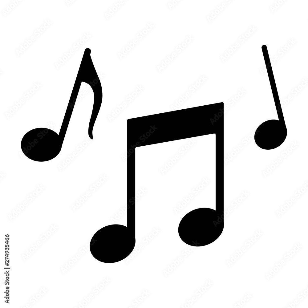 Music notes, song, melody and tune vector Music notes, song, melody and tune vector