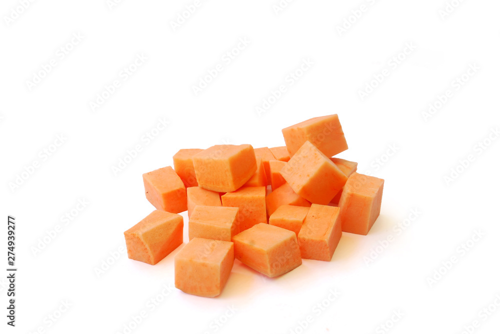 Sweet Potato on white background.(with Clipping Path). Sweet Potato on white background.(with Clipping Path).
