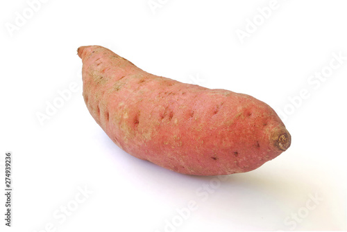 Sweet Potato on white background.(with Clipping Path).