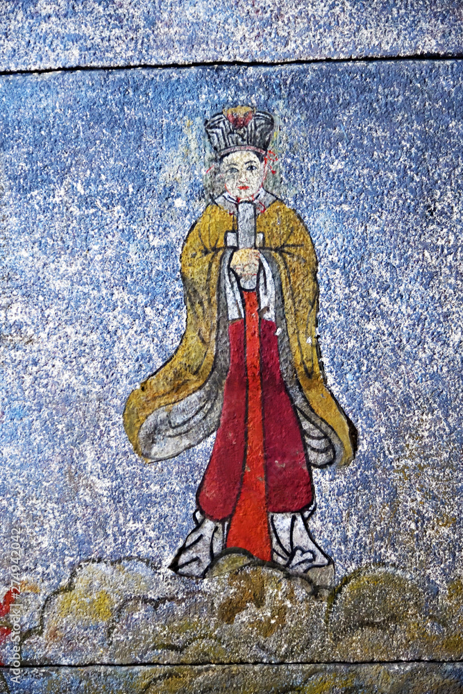 Fototapeta premium North Korea. Ancient fresco. Kaesong