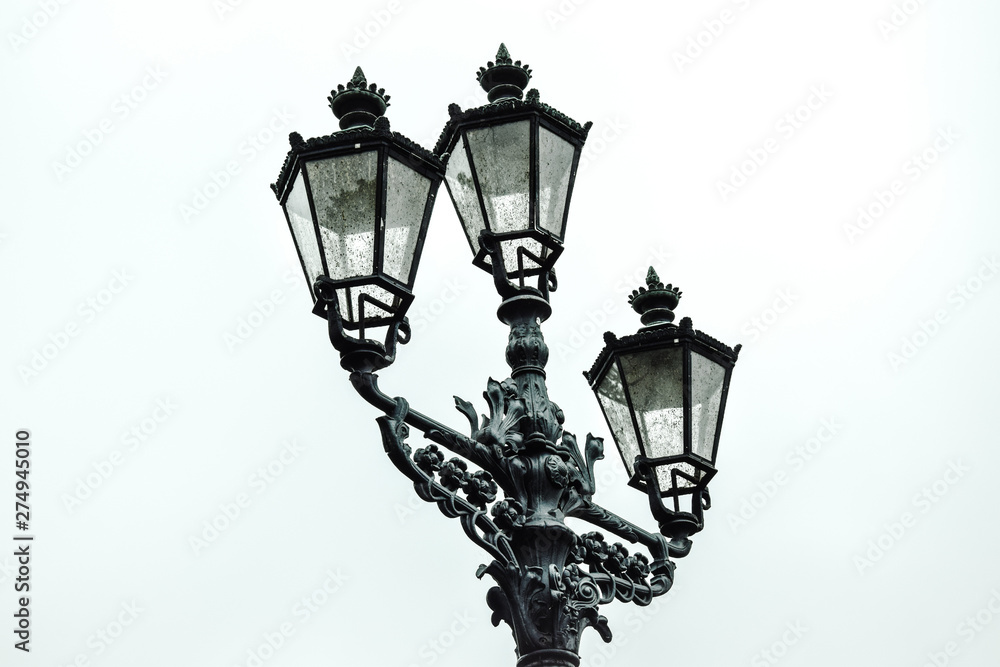 Beautiful old fashioned Street lamp, lantern 