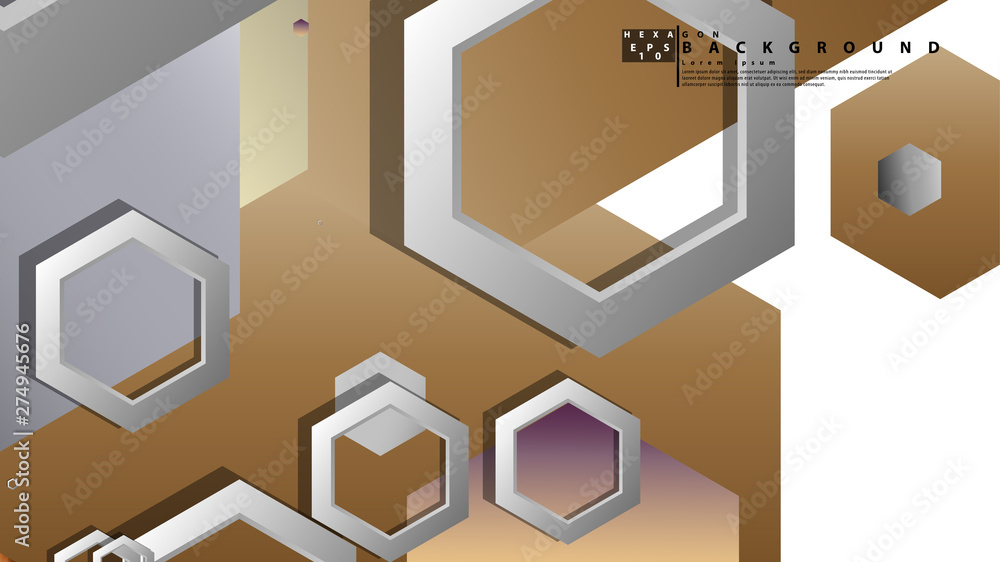 Fototapeta premium Modern geometric abstract vector templates stone and brick color compositions. Vector illustration