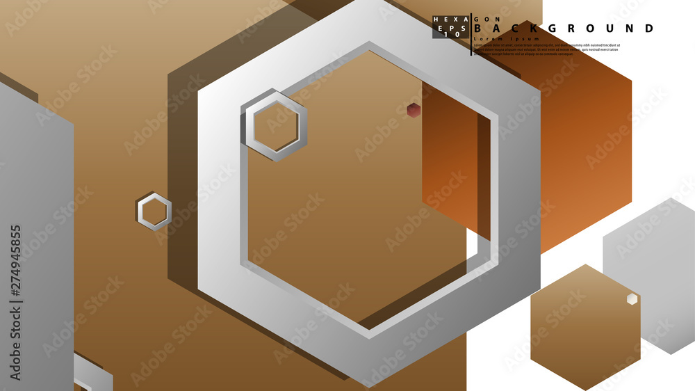 Obraz premium Modern geometric abstract vector templates stone and brick color compositions. Vector illustration