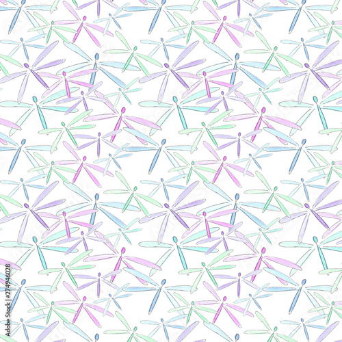 Multicolor dragonfly Background for your text, logo, design.