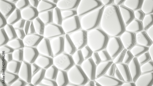 Abstract stone texture white background. 3d illustration, 3d rendering.