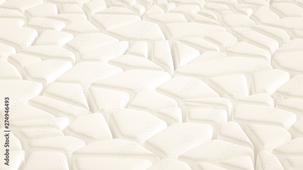 Fototapeta premium Abstract stone texture white background. 3d illustration, 3d rendering.