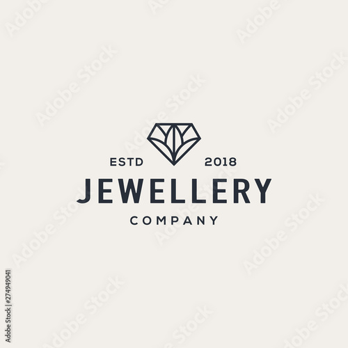 Diamond logo design concept. Universal diamond logo.