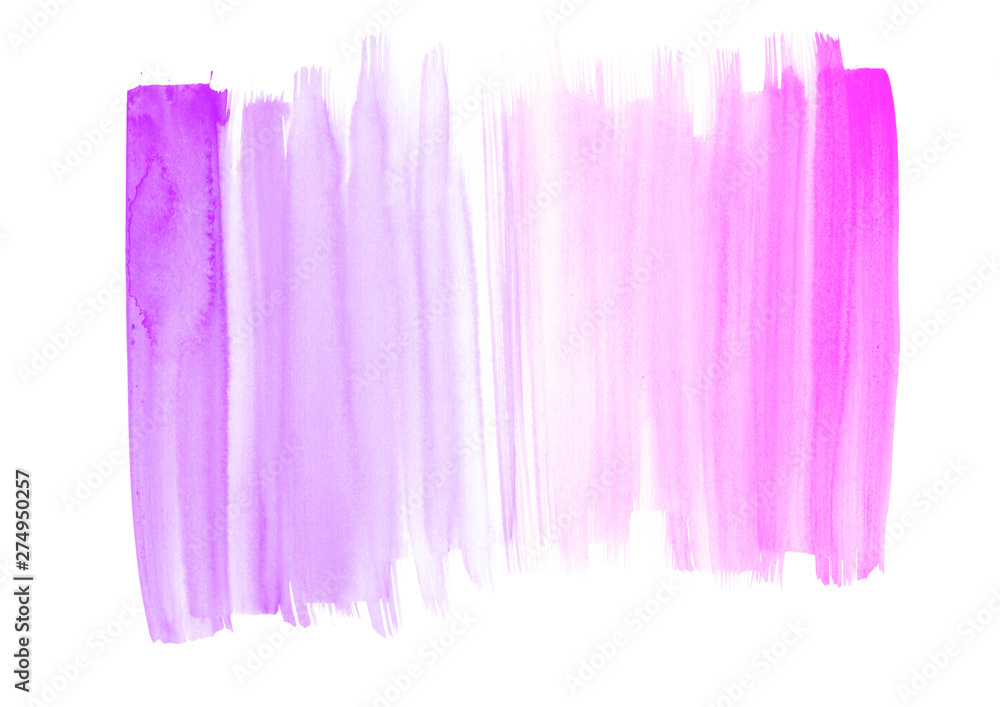 purple and magenta mixed watercolor abstract strokes on white background.A pattern of watercolor spots for design purple and magenta mixed watercolor abstract strokes on white background.A pattern of watercolor spots for design