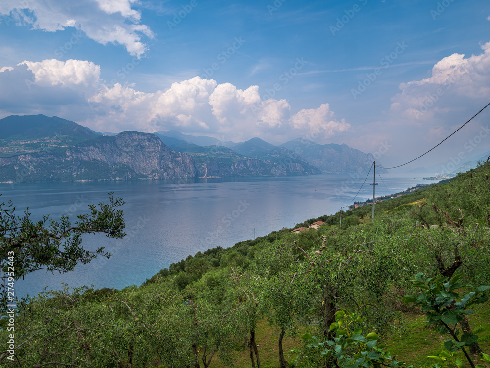 Summer View from Top of the Mountain down to the World famous lake