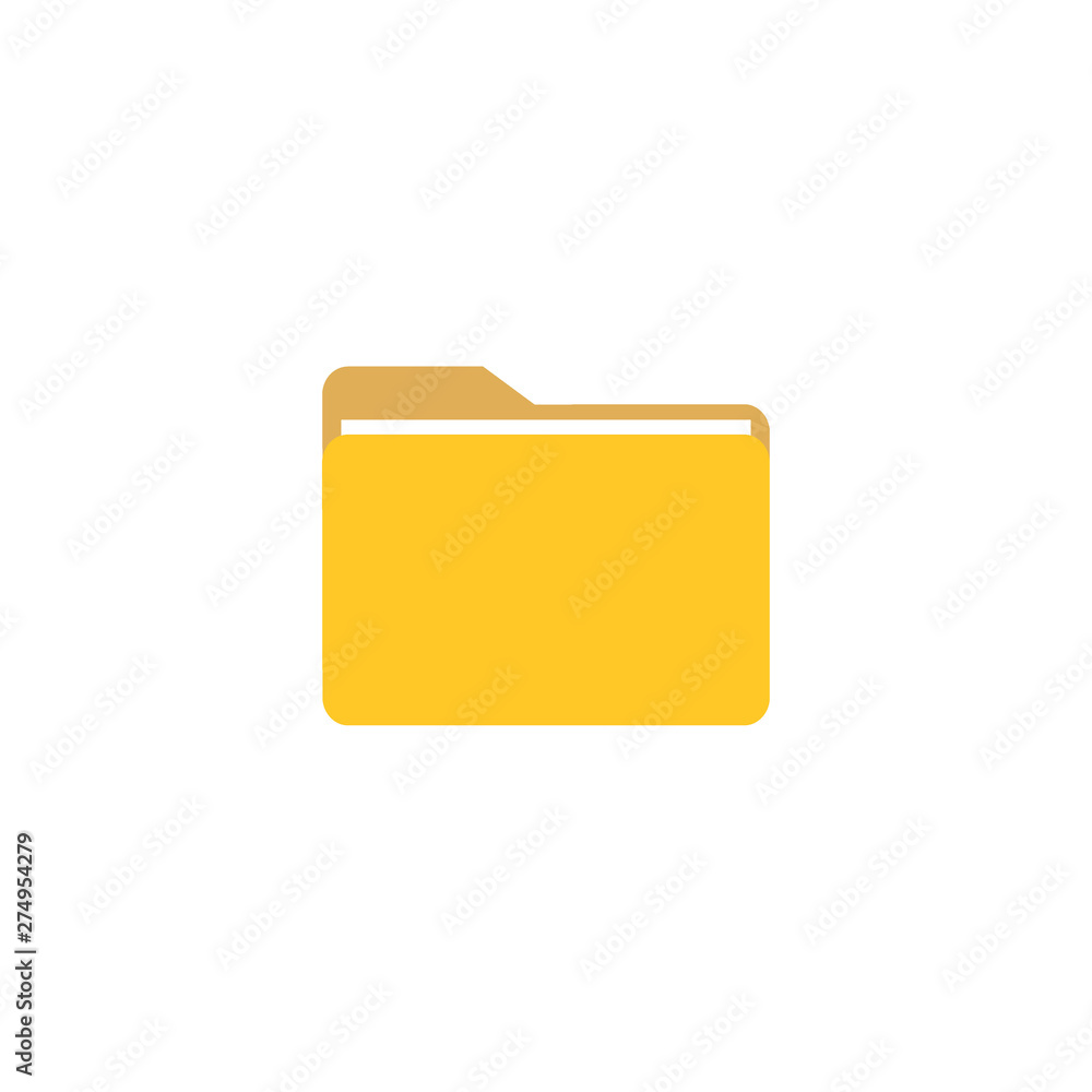 File, folder icon. Vector illustration, flat design. File, folder icon. Vector illustration, flat design.