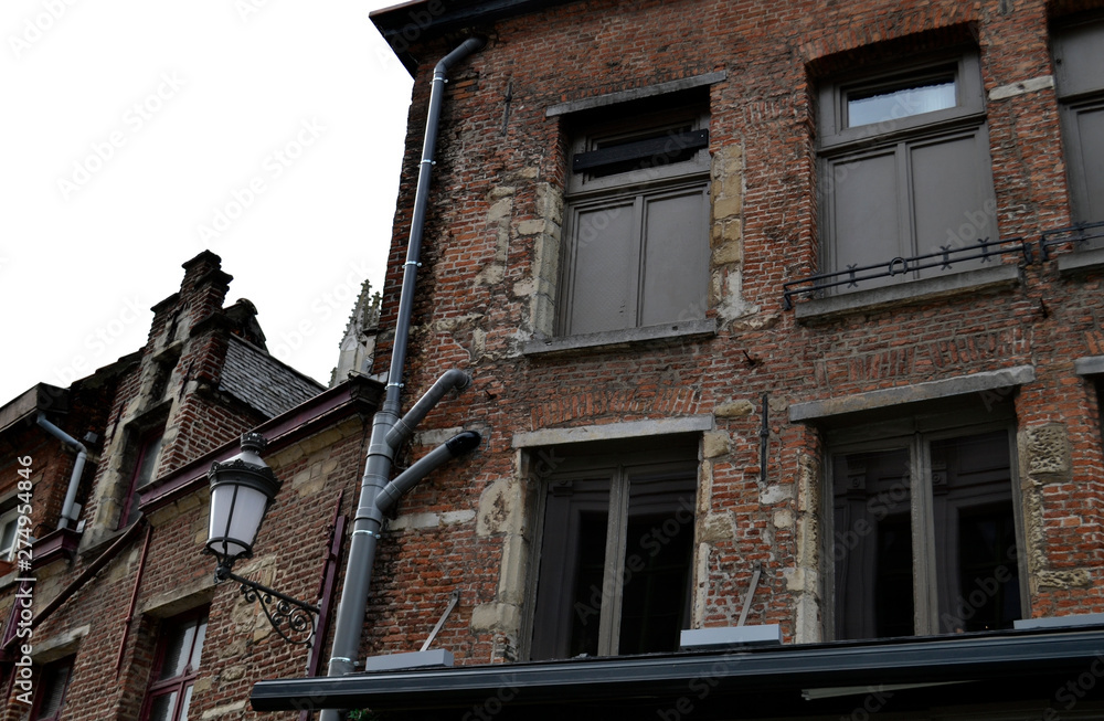 Old buildings from downtown, in Antwerp, Belgium