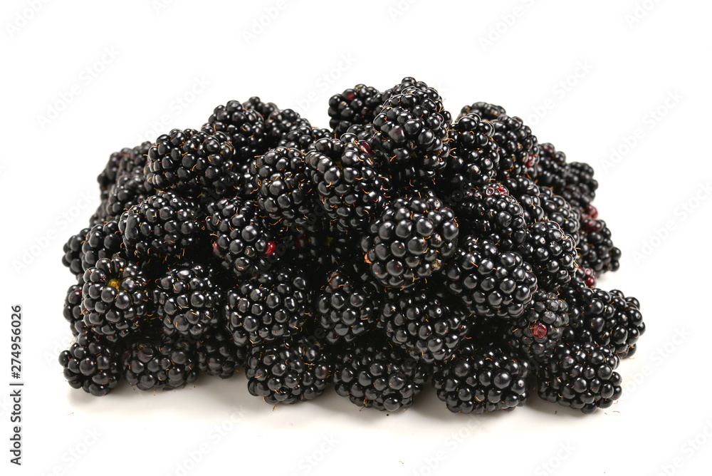 Backberry isolated on white background. Top view. Backberry isolated on white background. Top view.