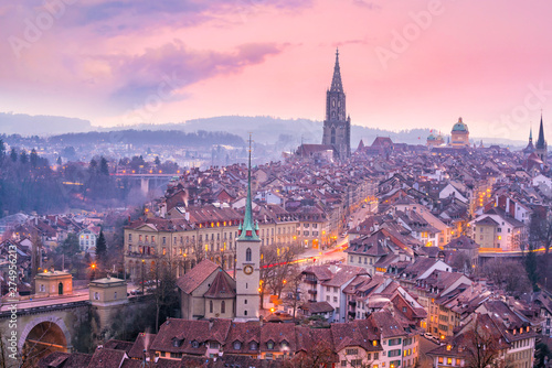 Old Town of Bern, capital of Switzerland in Europe photo