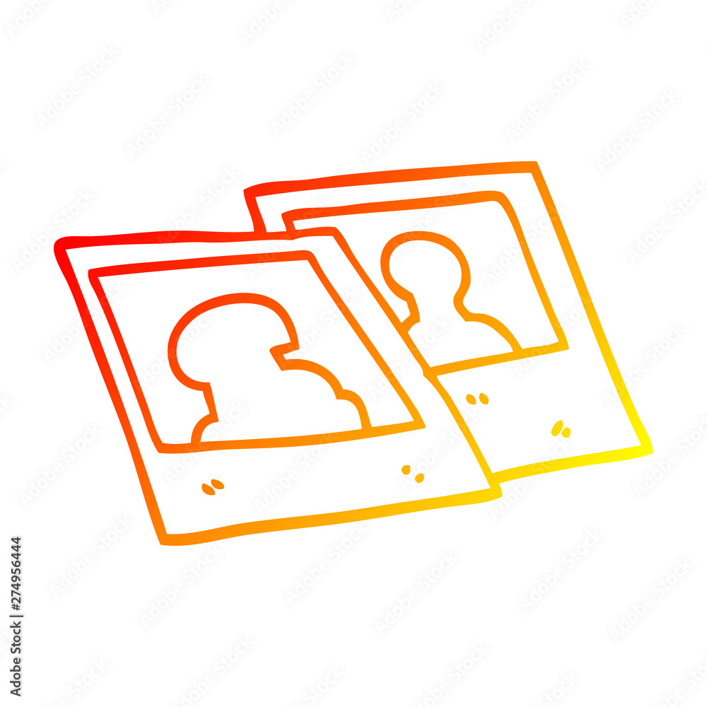 warm gradient line drawing cartoon instant photographs warm gradient line drawing cartoon instant photographs
