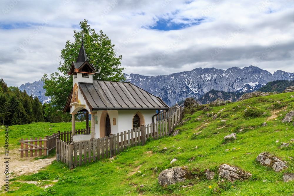 Kapelle im Kaisergebirge in den Alpen