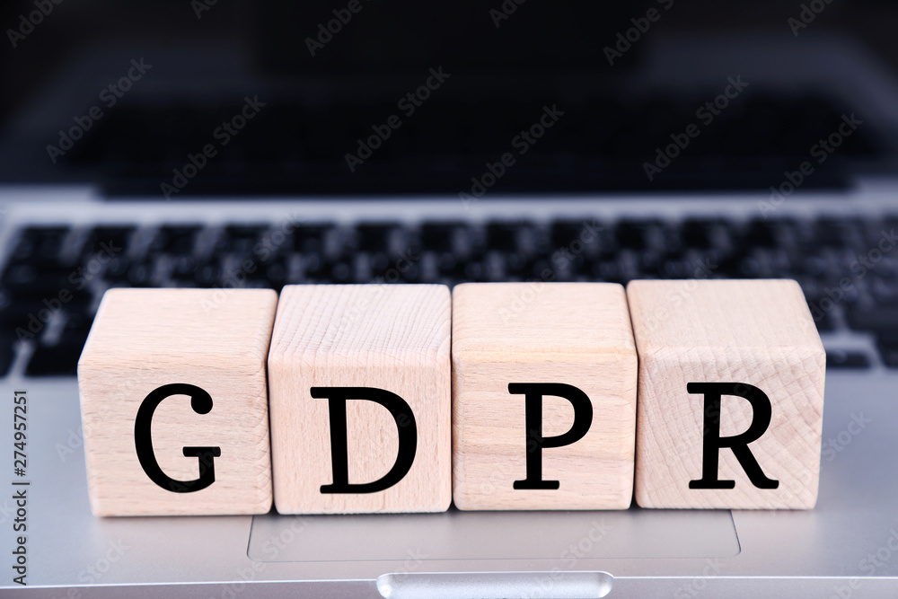 General Data Protection Regulation, GDPR with laptop General Data Protection Regulation, GDPR with laptop