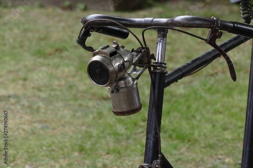 vintage velocipede acetylene lamp