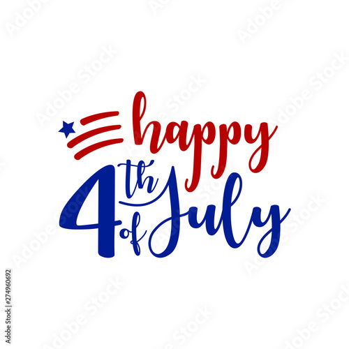 Modern Fourth Of July United States Independence Day Celebration Flag Background Header Banner Blue and Red Color For Personal and all Business Company with High end Look