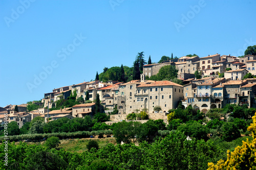 Small medieval French village of Vezenobres located in the Gard department