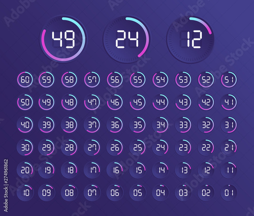 Set of timers