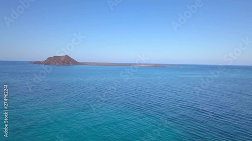 aerial view of the lobos island