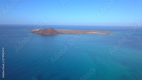 aerial view of the lobos island
