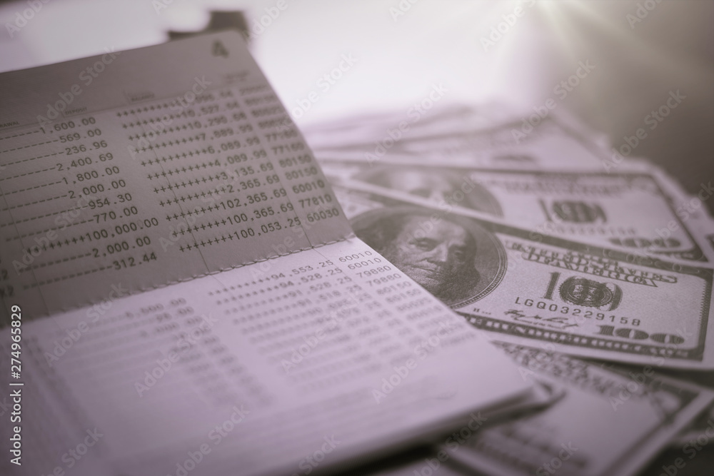 Obraz premium Deposit account, income calculation, marketing plan