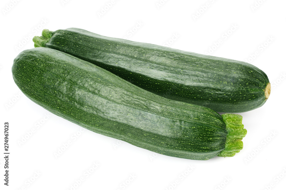 fresh green zucchini isolated on white background fresh green zucchini isolated on white background