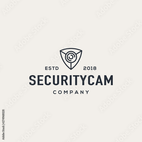 CCTV logo design concept. Universal camera logo.