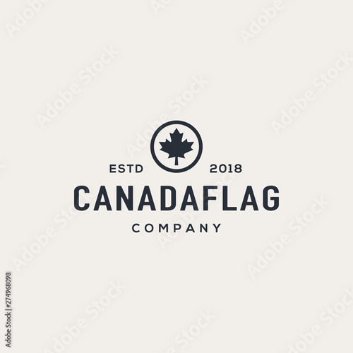 Maple leaf logo design concept. Universal maple leaf logo.