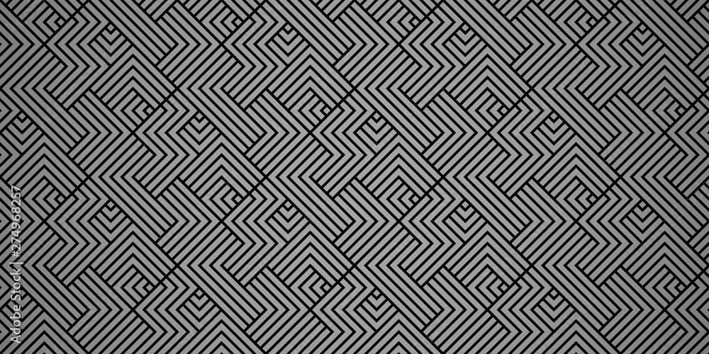 Abstract geometric pattern with stripes, lines. Seamless vector background. Black ornament. Simple lattice graphic design Abstract geometric pattern with stripes, lines. Seamless vector background. Black ornament. Simple lattice graphic design
