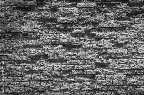 An old brick wall in an Italian village