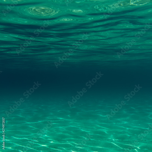 Summer time under the sea ocean water