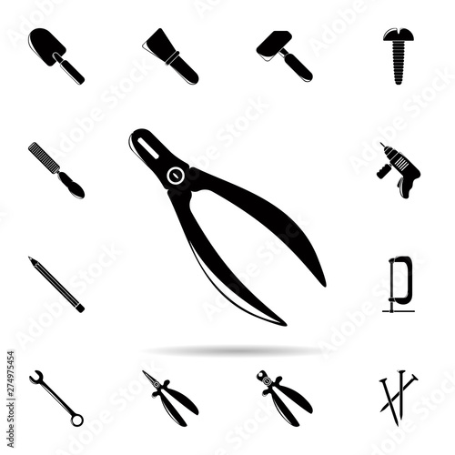 Pliers icon. Universal set of construction tools for website design and development, app development