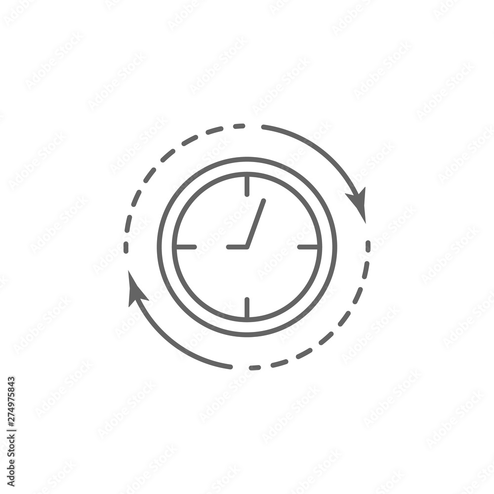 Clock, time management icon. Element of time management icon. Thin line icon for website design and development, app development Clock, time management icon. Element of time management icon. Thin line icon for website design and development, app development