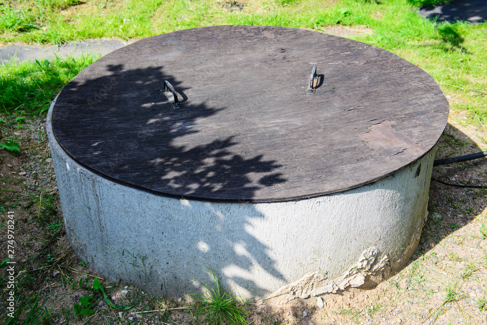 Well filled with water in the village. Well filled with water in the village.
