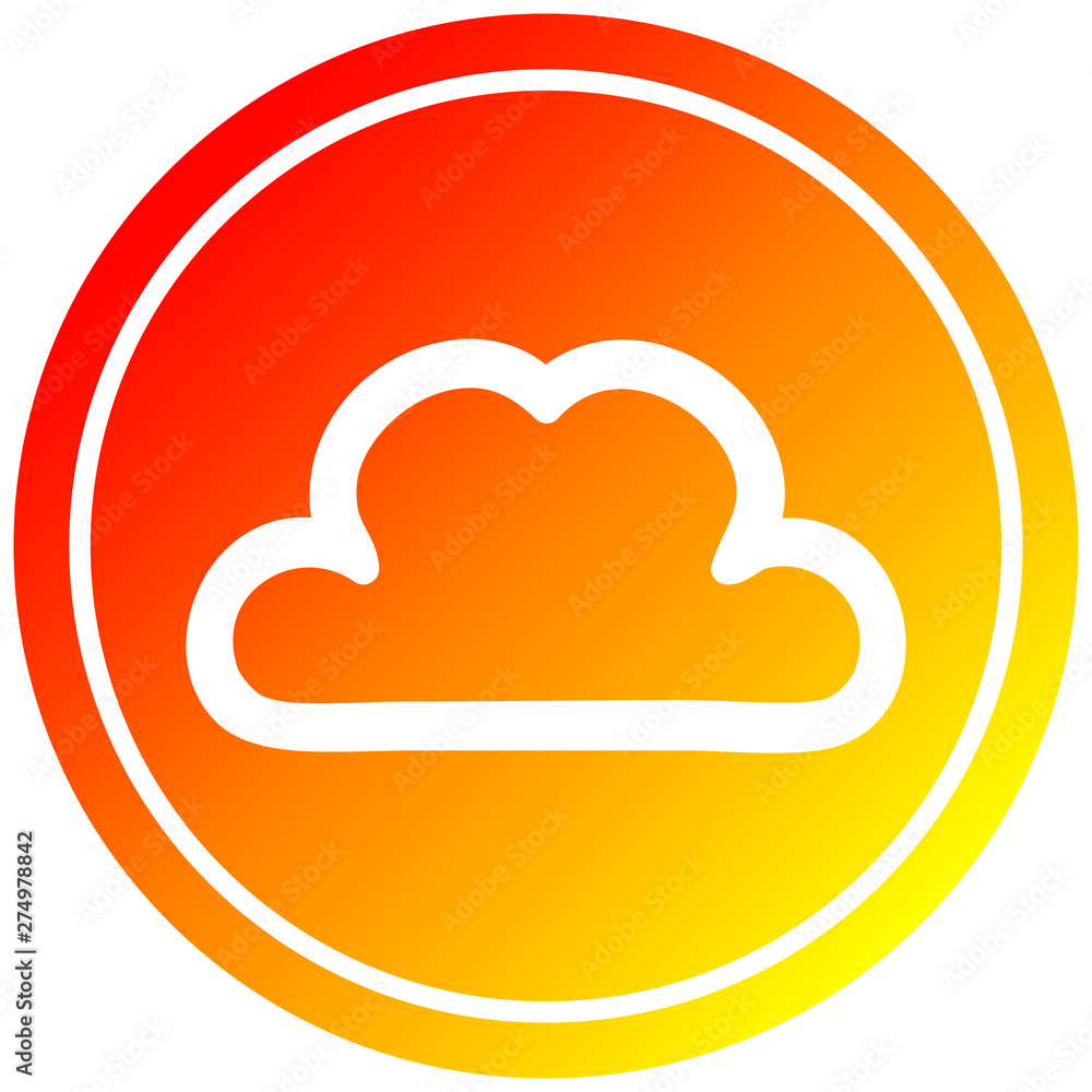 simple cloud circular in hot gradient spectrum simple cloud circular in hot gradient spectrum