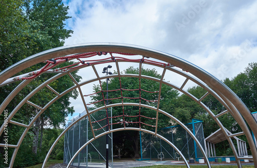 Storsjöparken a playground in Årsta Stockolm open for everyone