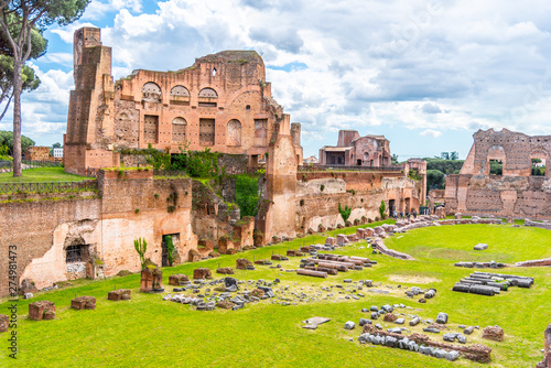 Slika na platnu Palatine stadium - Hippodrome of Domitian