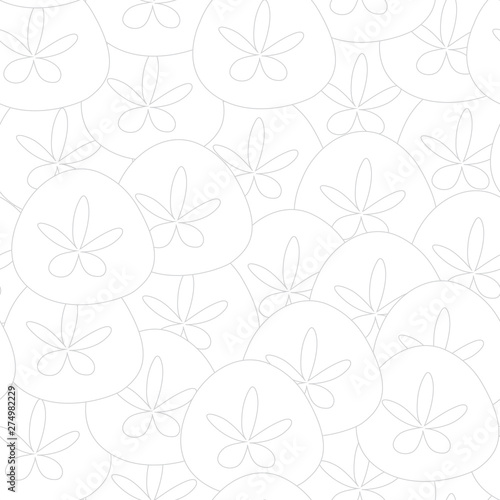 Seamless repeat vecor pattern featuring shells