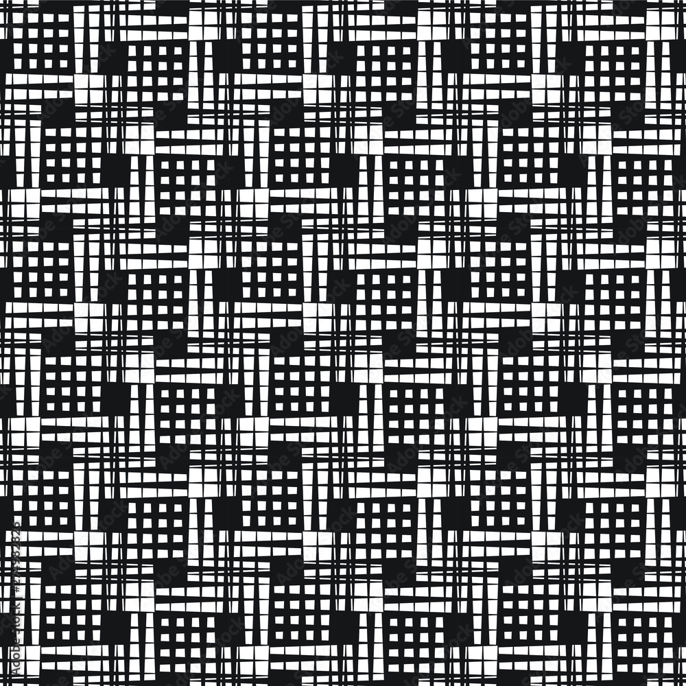 Seamless halftone pattern. Geo, geometric background, screen print texture, black and white vector graphic, seamless fabric print, seamless halftone background, digital technology background