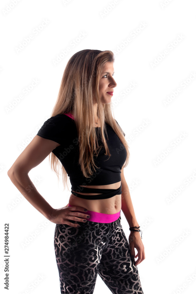 Fitness exercise girl