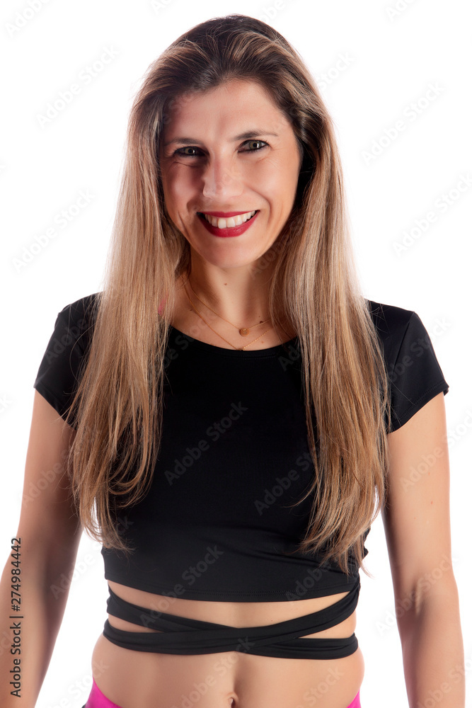 Fototapeta premium Fitness exercise girl