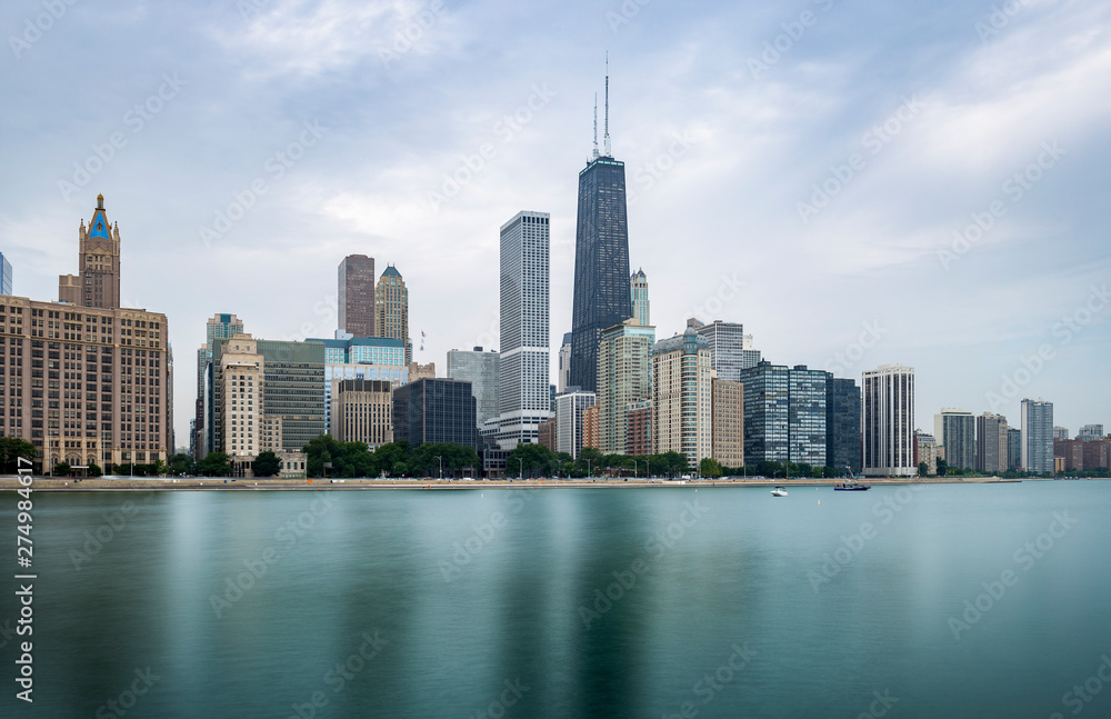 Fototapeta premium Panoramę Chicago latem 3