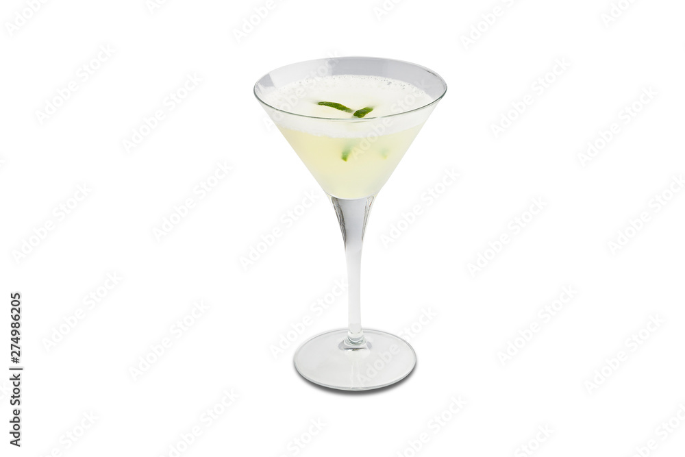 Pisco sour cocktail isolated on white background. Pisco sour cocktail isolated on white background.