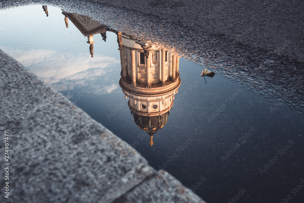 Εκτύπωση καμβά Reflektion des deutschen Doms