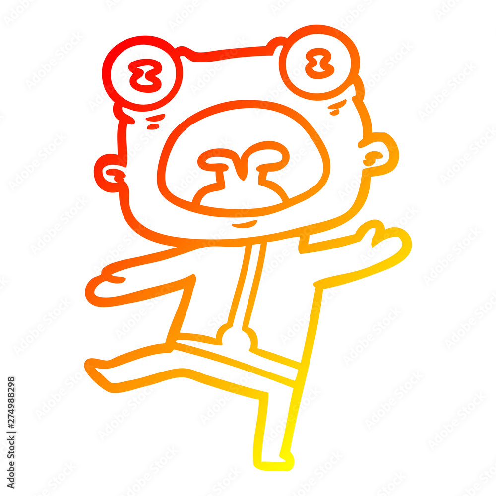warm gradient line drawing cartoon weird alien communicating warm gradient line drawing cartoon weird alien communicating