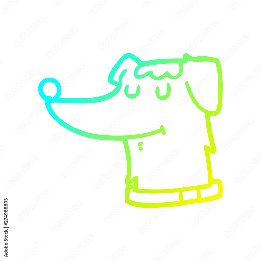 cold gradient line drawing cartoon dog cold gradient line drawing cartoon dog